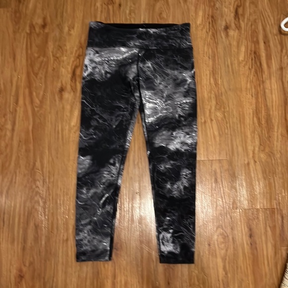 Tuff Athletics Pants - Black And Silver Leggings M